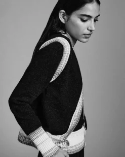 Women Barrie Sleeveless cashmere cardigan