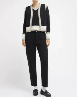Women Barrie Sleeveless cashmere cardigan