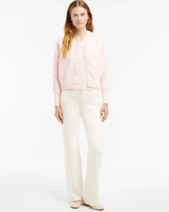 Women Barrie Sleeveless cashmere cardigan