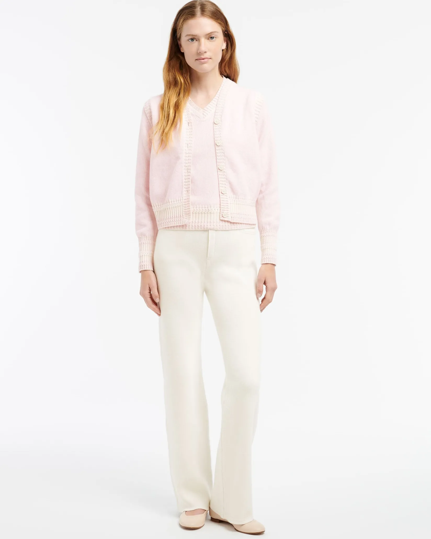 Women Barrie Sleeveless cashmere cardigan