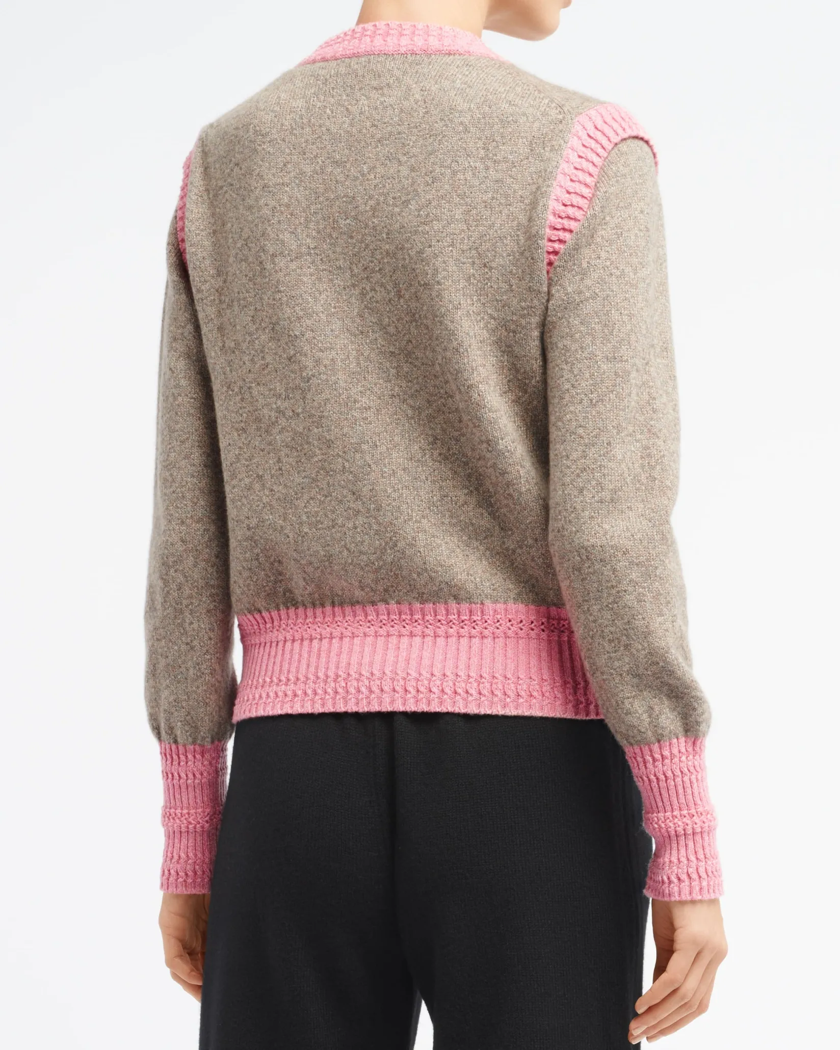 Women Barrie Sleeveless cashmere cardigan