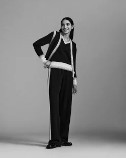 Women Barrie Sleeveless cashmere cardigan