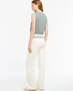 Women Barrie Sleeveless cashmere cardigan