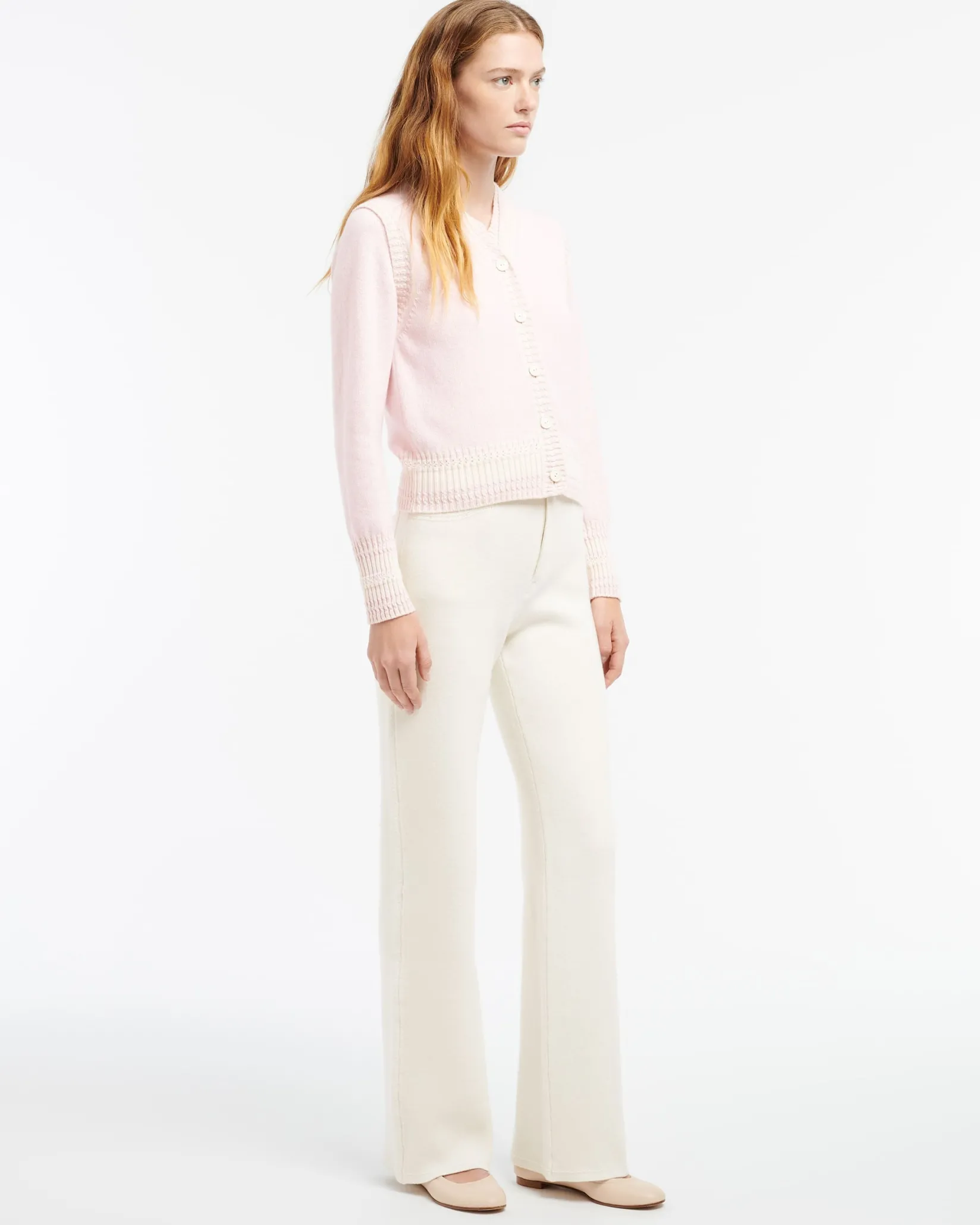 Women Barrie Sleeveless cashmere cardigan