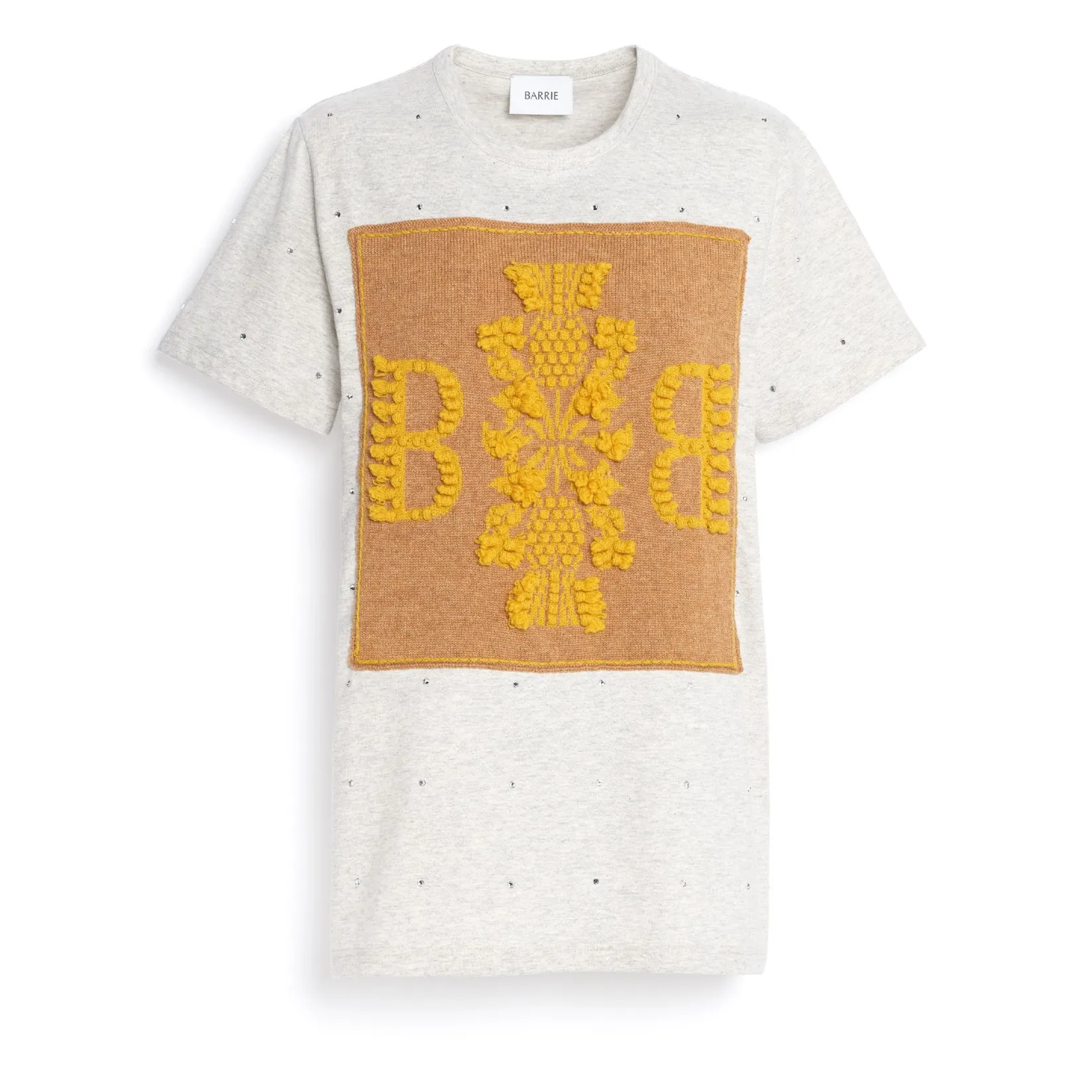 Women Barrie Sparkling T-Shirt with logo cashmere patch