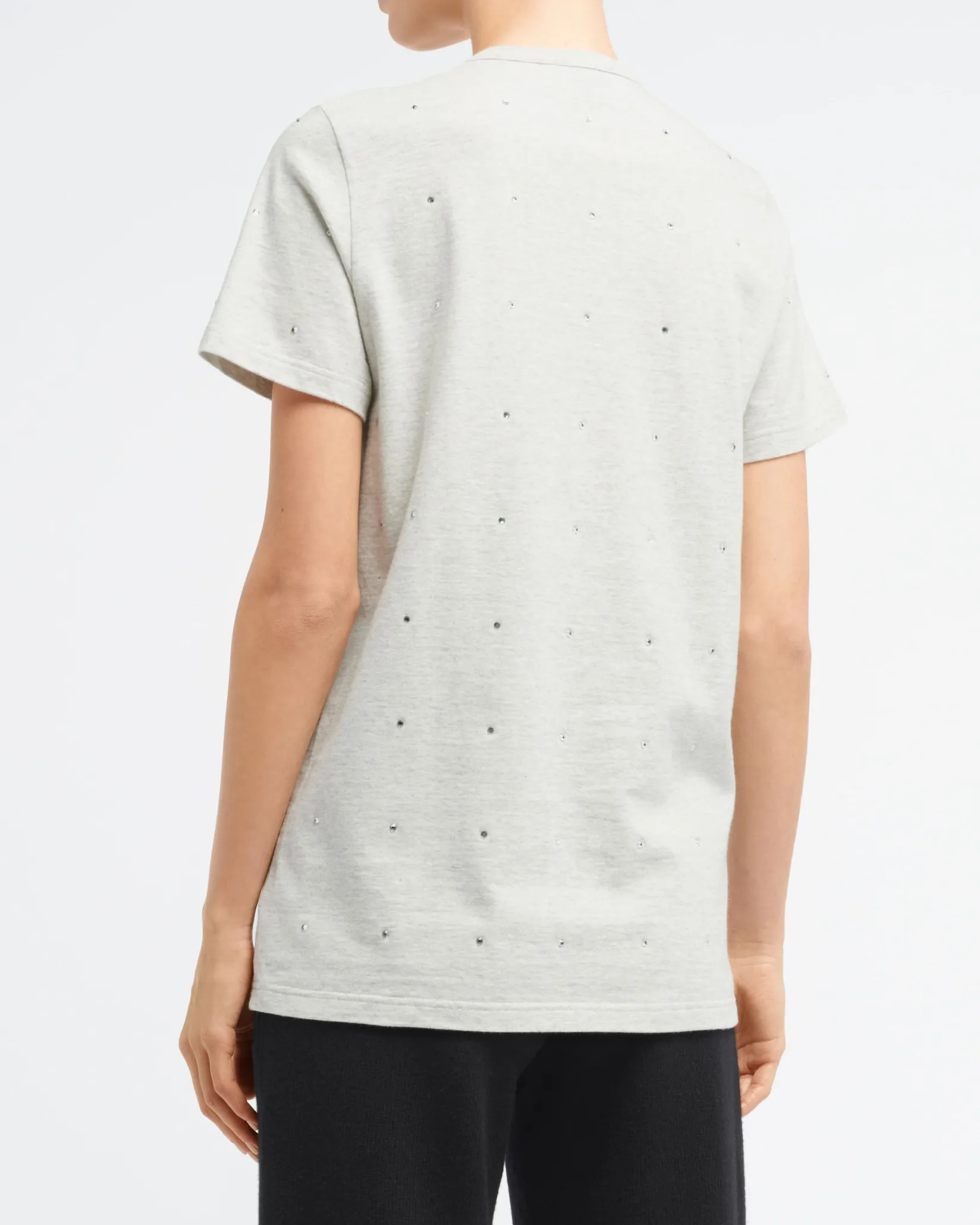 Women Barrie Sparkling T-Shirt with logo cashmere patch