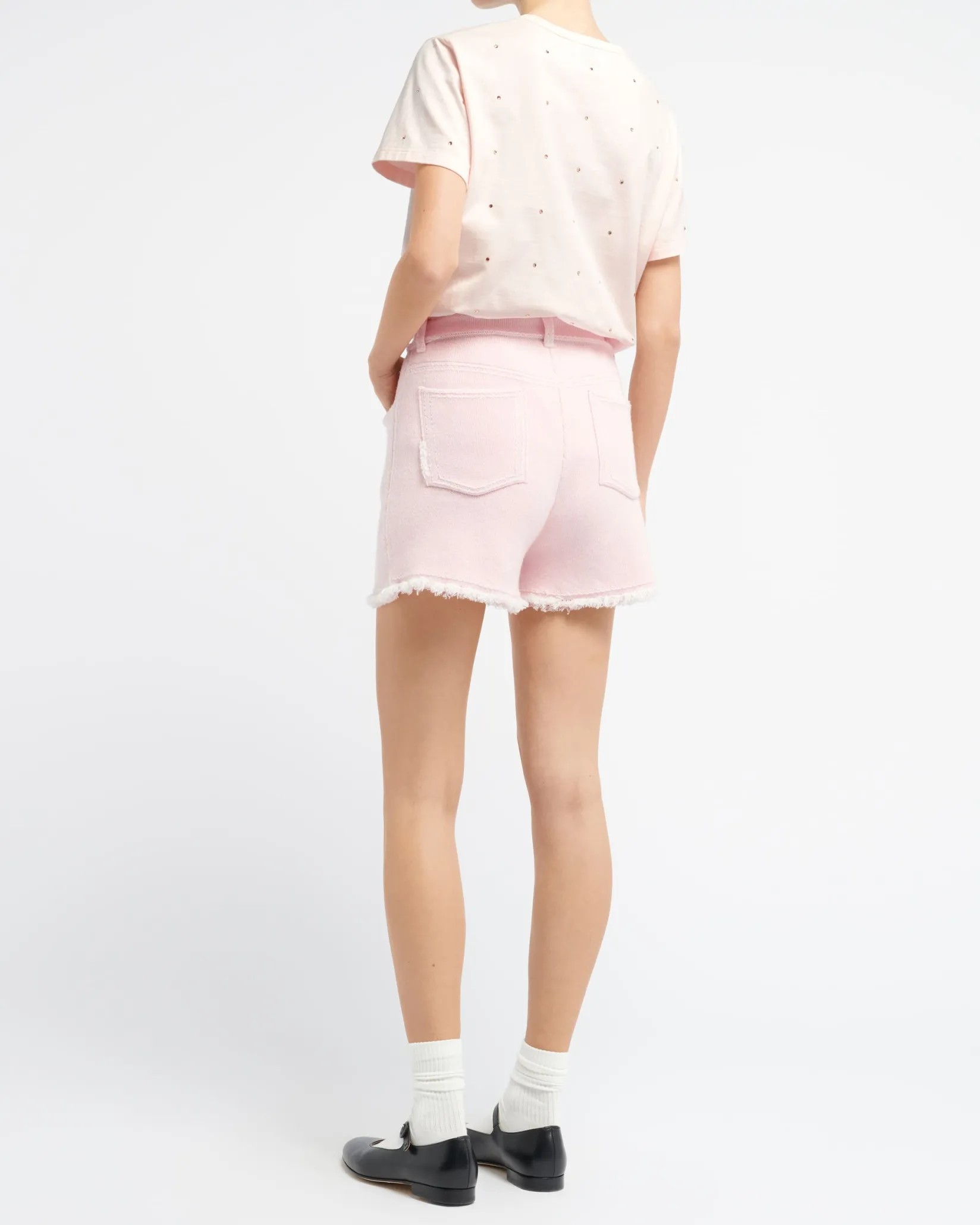 Women Barrie Sparkling T-Shirt with cashmere B logo patch
