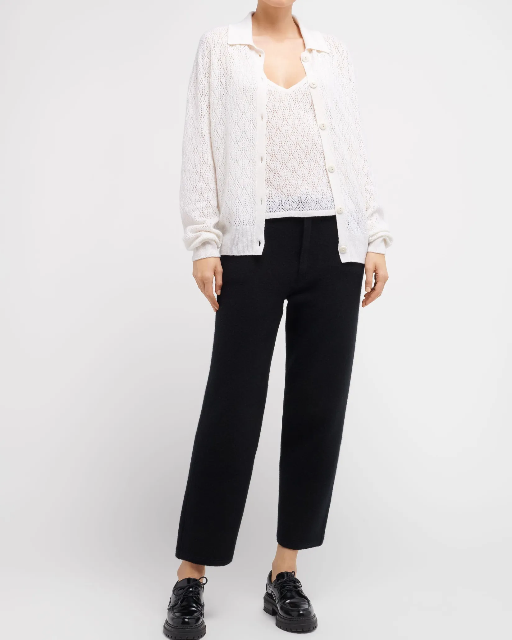 Women Barrie Strappy top in cashmere lace