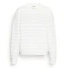 Women Barrie Striped cashmere and cotton round-neck jumper