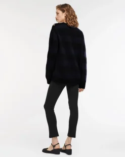 Women Barrie Striped cashmere jumper
