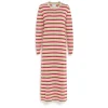 Women Barrie Striped cashmere maxi dress