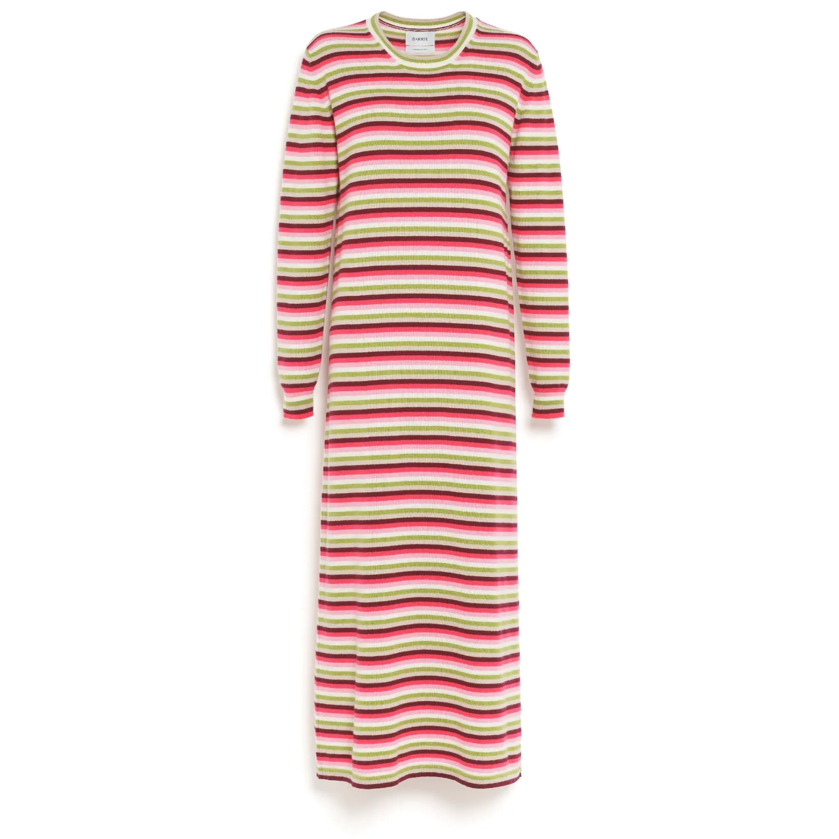 Women Barrie Striped cashmere maxi dress