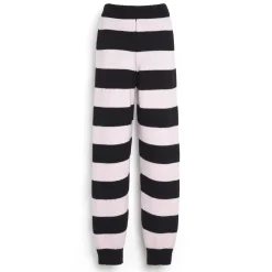Women Barrie Striped cashmere trousers