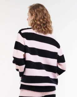 Women Barrie Striped cashmere trousers