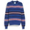 Women Barrie Striped chunky cashmere jumper