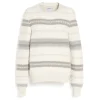 Women Barrie Striped chunky cashmere jumper