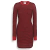Women Barrie Striped dress in cashmere, alpaca and silk