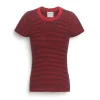 Women Barrie Striped top in cashmere, alpaca and silk