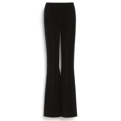 Women Barrie Suede-effect trousers in cashmere and cotton