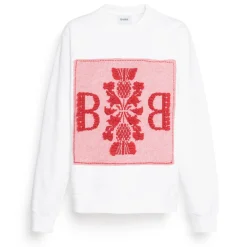 Women Barrie Sweatshirt with logo cashmere patch