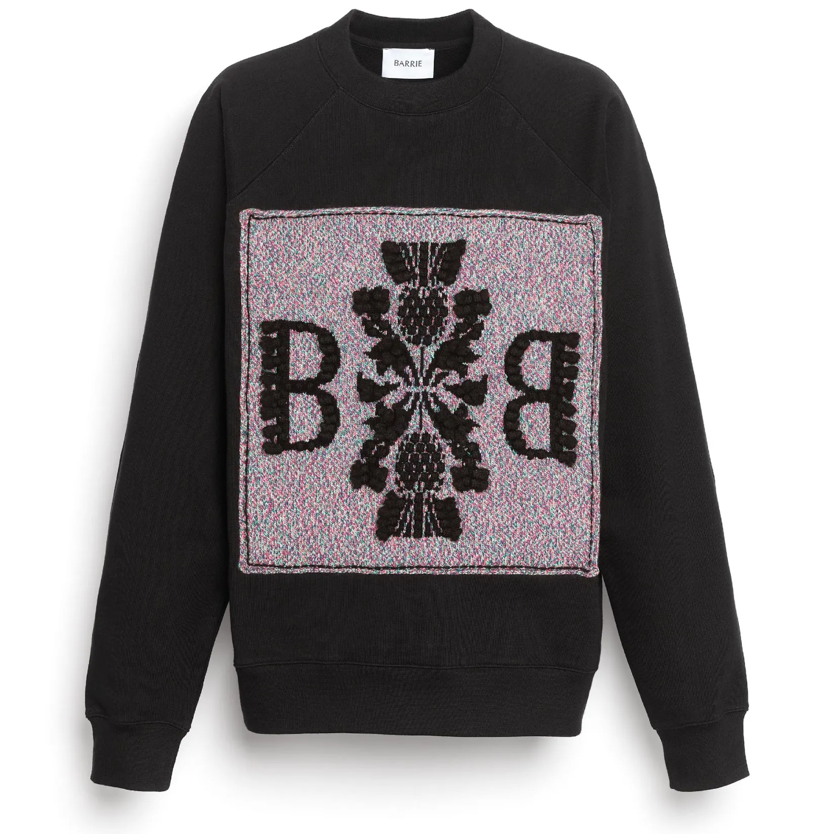 Women Barrie Sweatshirt with logo cashmere patch