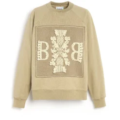 Barrie Sweatshirt with logo cashmere patch