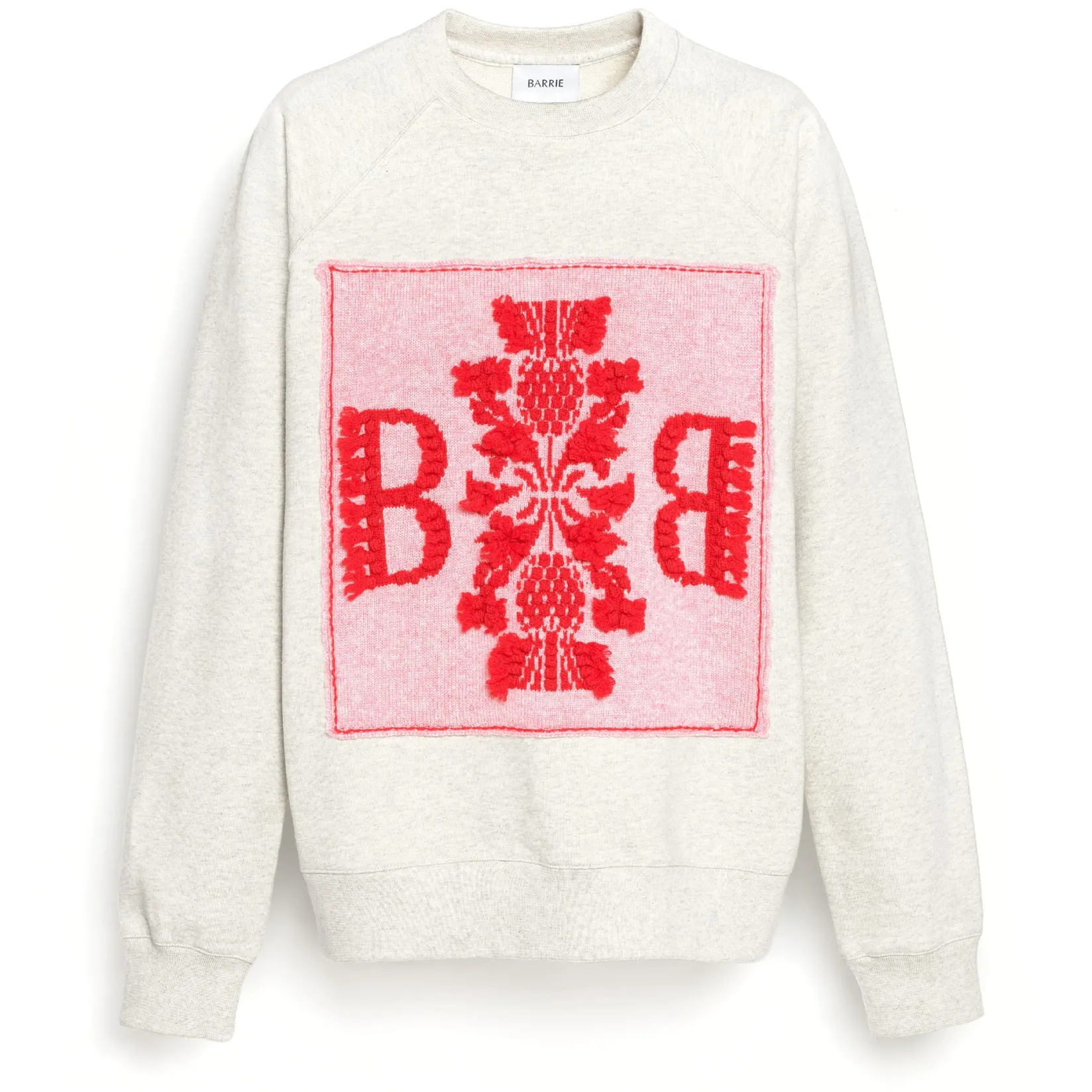 Women Barrie Sweatshirt with logo cashmere patch