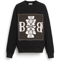 Women Barrie Sweatshirt with logo cashmere patch