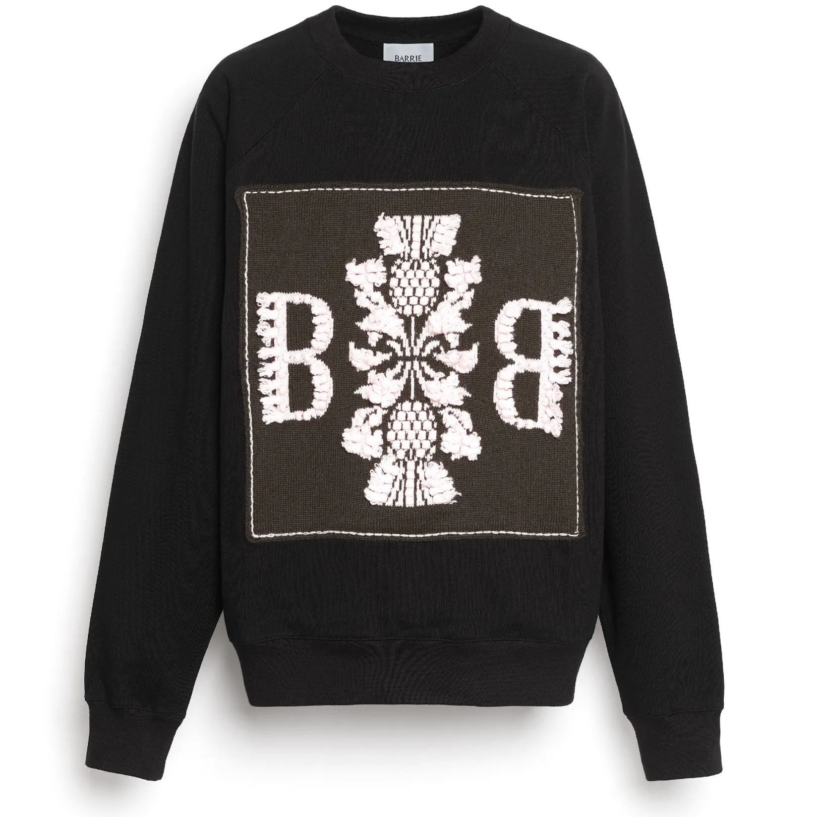 Women Barrie Sweatshirt with logo cashmere patch