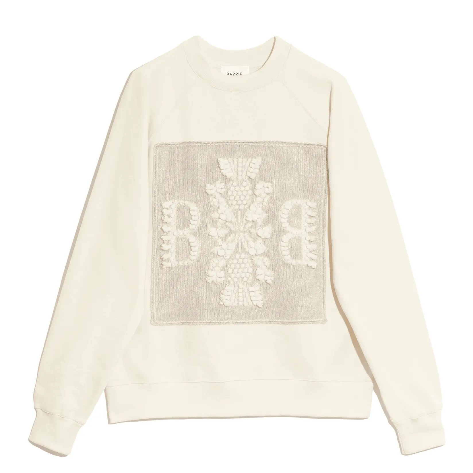 Women Barrie Sweatshirt with logo cashmere patch