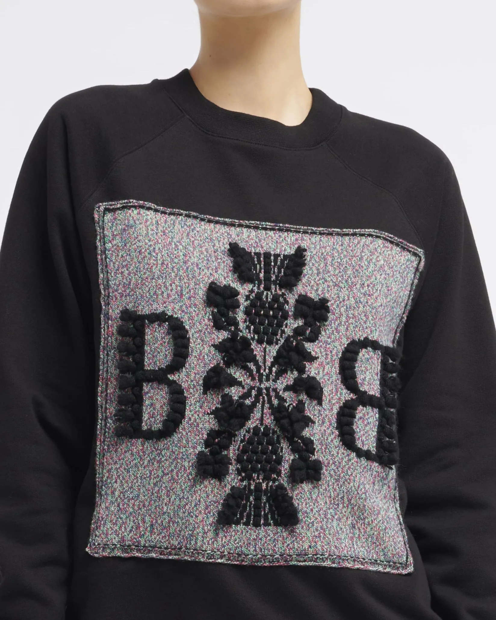 Women Barrie Sweatshirt with logo cashmere patch