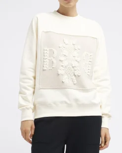 Women Barrie Sweatshirt with logo cashmere patch