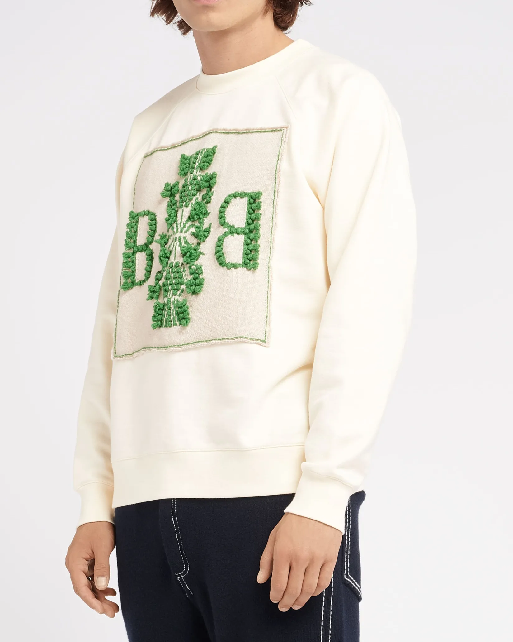 Women Barrie Sweatshirt with logo cashmere patch