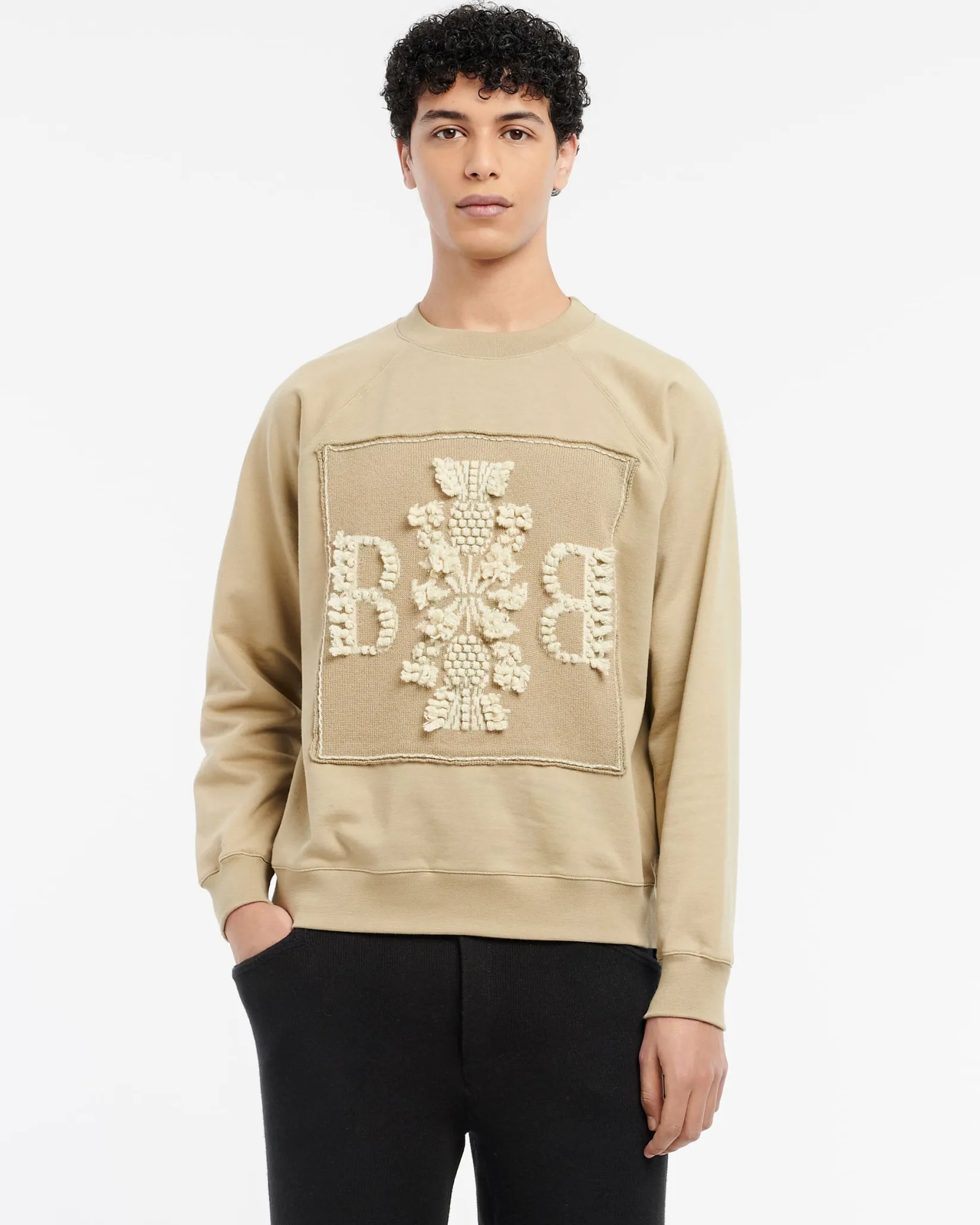 Barrie Sweatshirt with logo cashmere patch