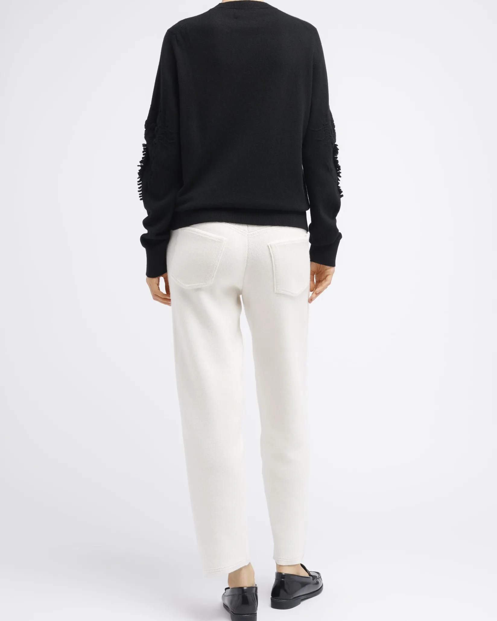 Women Barrie Timeless round-neck cashmere jumper