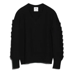 Women Barrie Timeless V-neck cashmere jumper