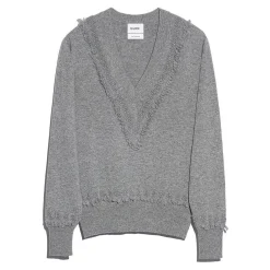 Women Barrie Timeless V-neck cashmere jumper