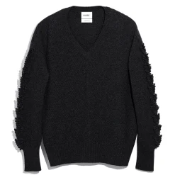 Women Barrie Timeless V-neck cashmere jumper