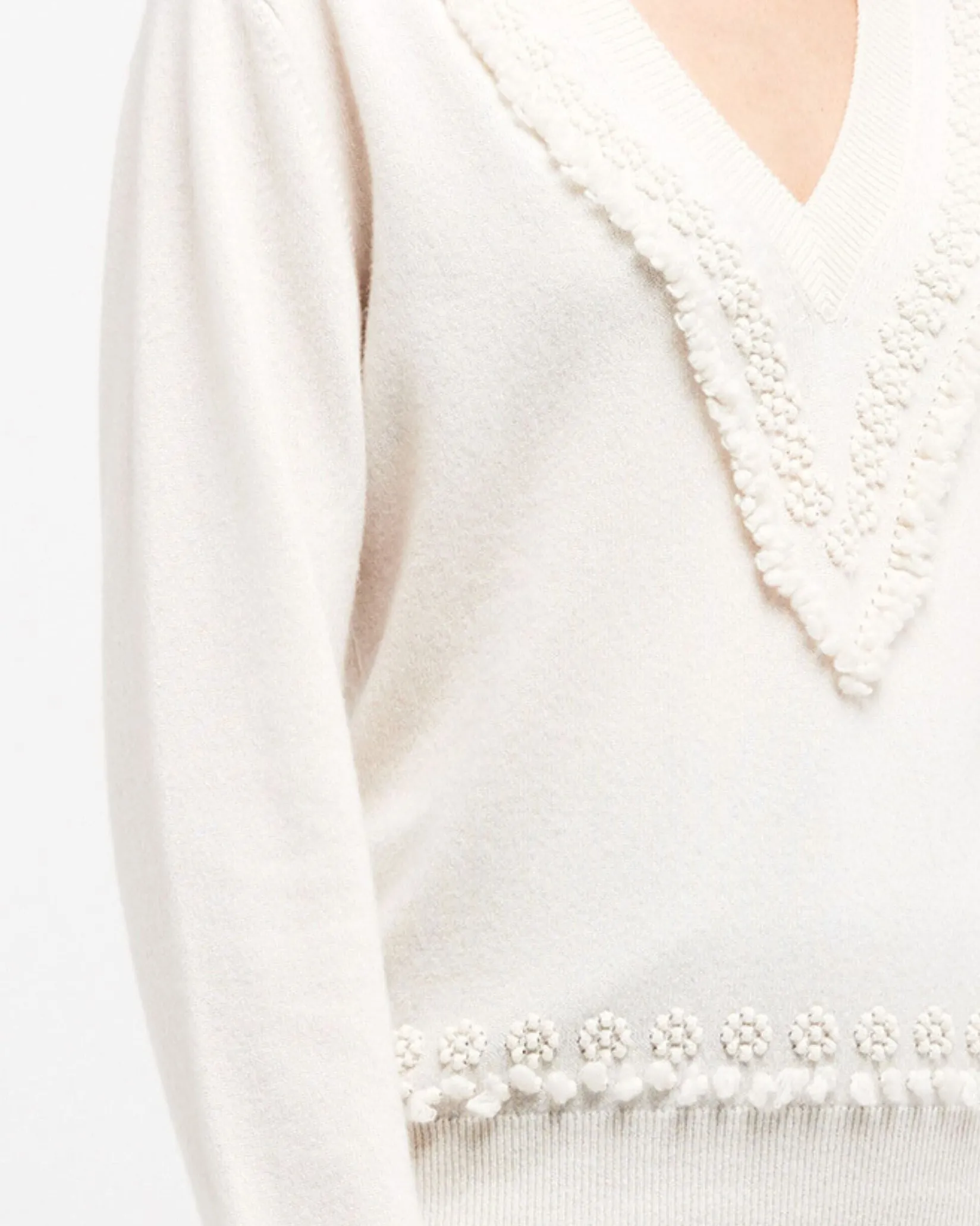 Women Barrie Timeless V-neck cashmere jumper