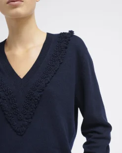 Women Barrie Timeless V-neck cashmere jumper