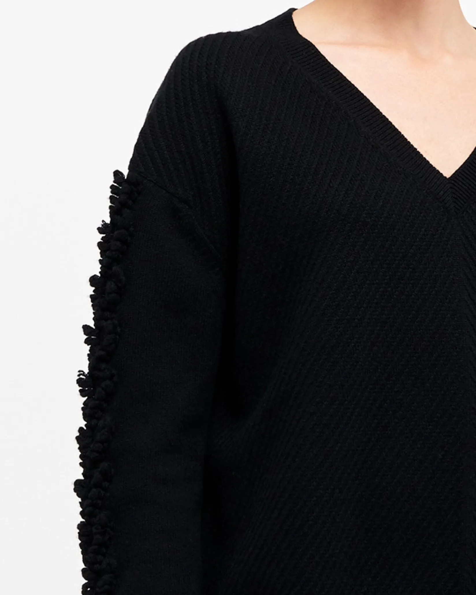 Women Barrie Timeless V-neck cashmere jumper
