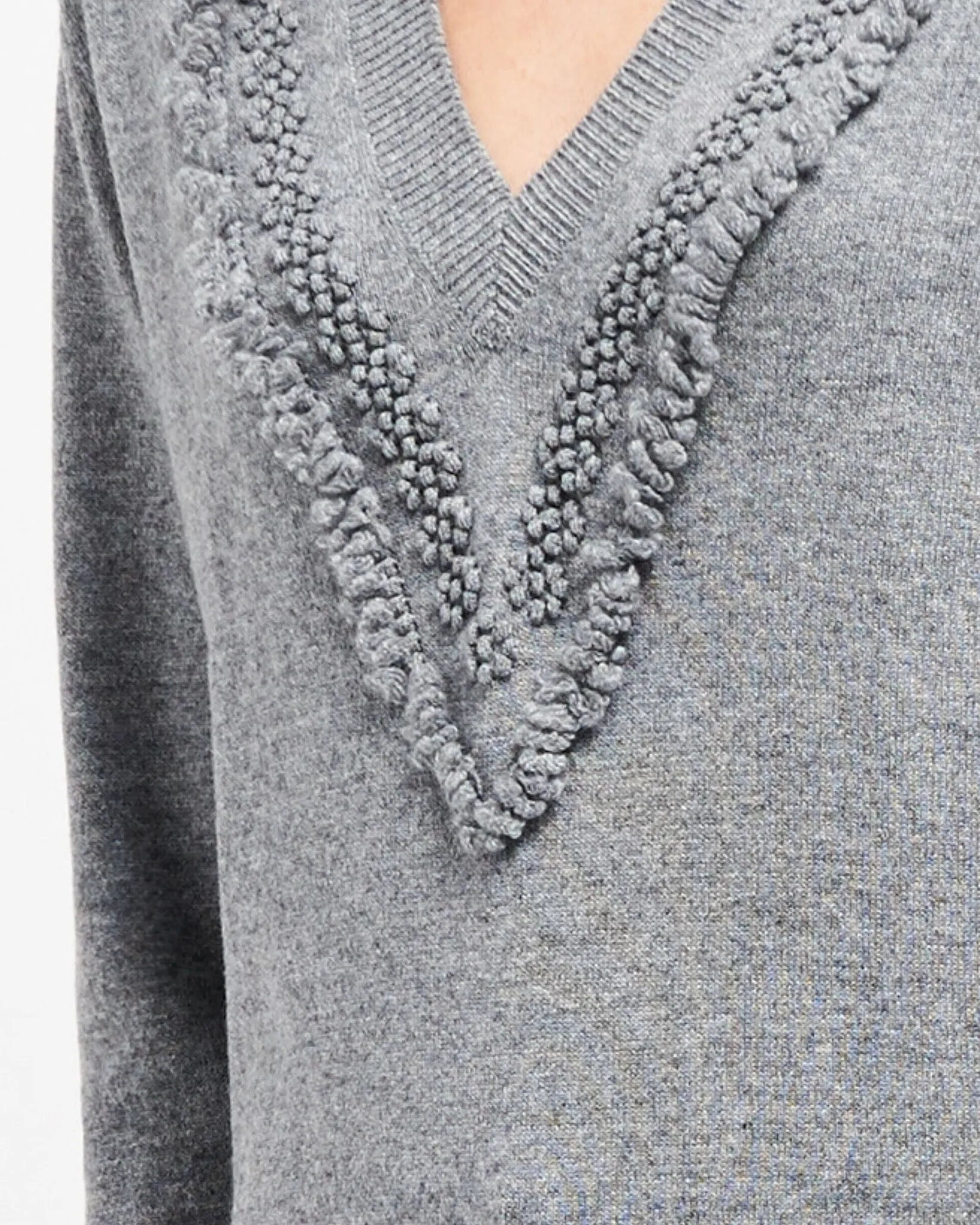 Women Barrie Timeless V-neck cashmere jumper