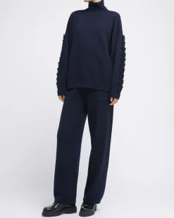 Women Barrie Timeless wide cashmere trousers