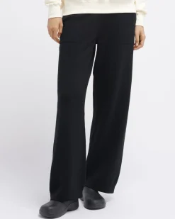 Women Barrie Timeless wide cashmere trousers