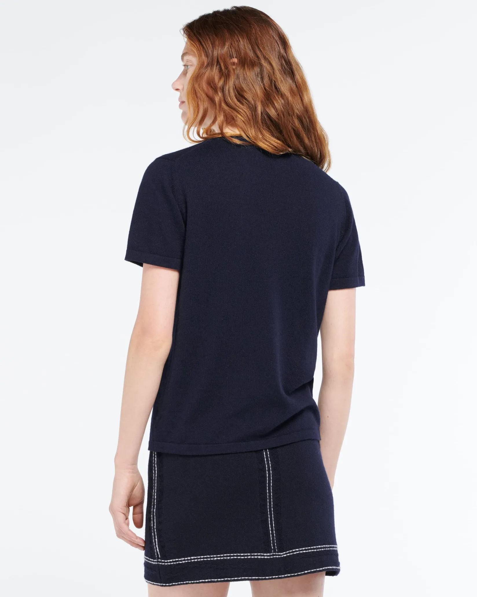 Women Barrie Top in cashmere and silk