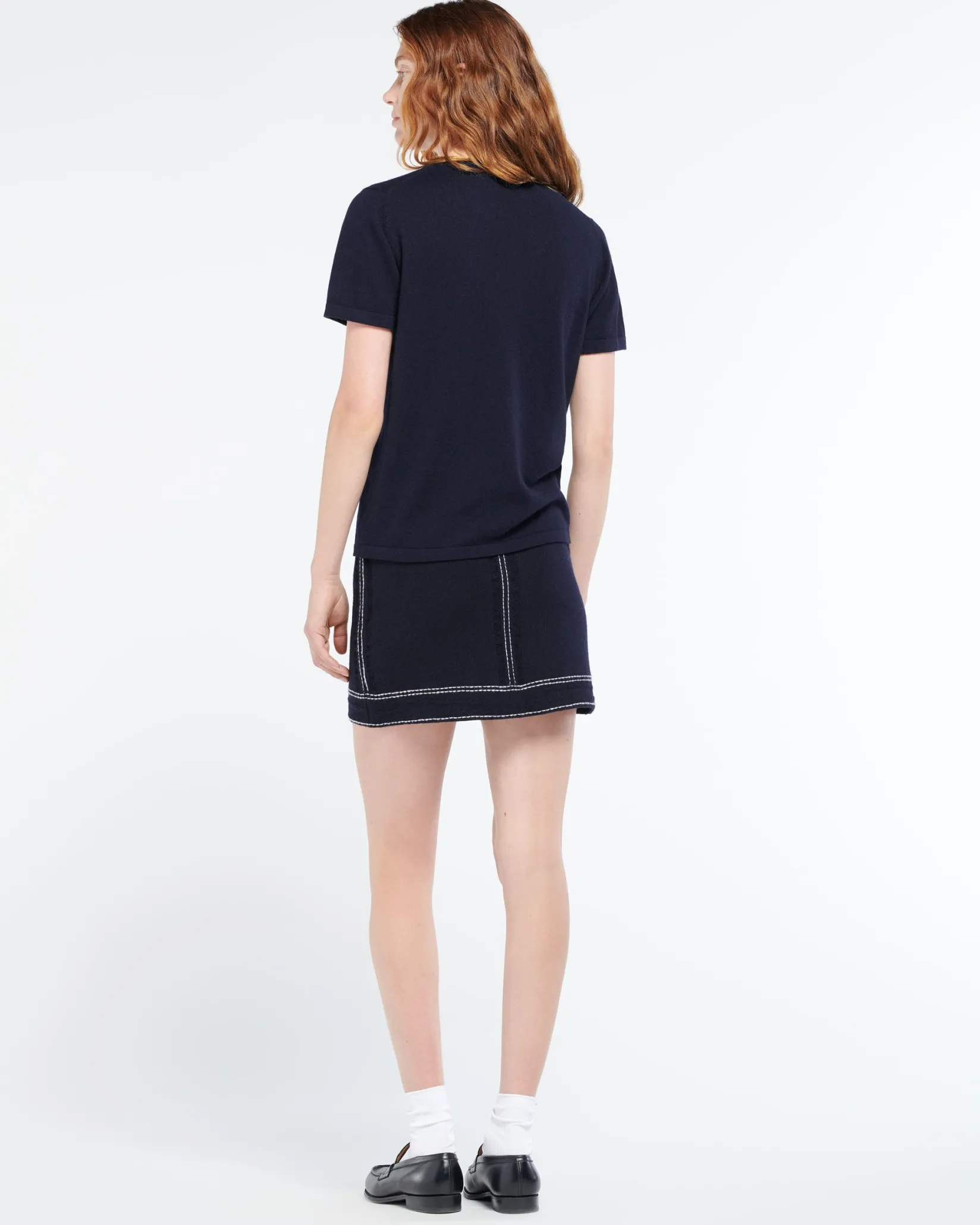 Women Barrie Top in cashmere and silk