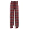 Women Barrie Trousers in cashmere and wool with a tartan motif