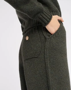 Women Barrie Trousers in chunky cashmere