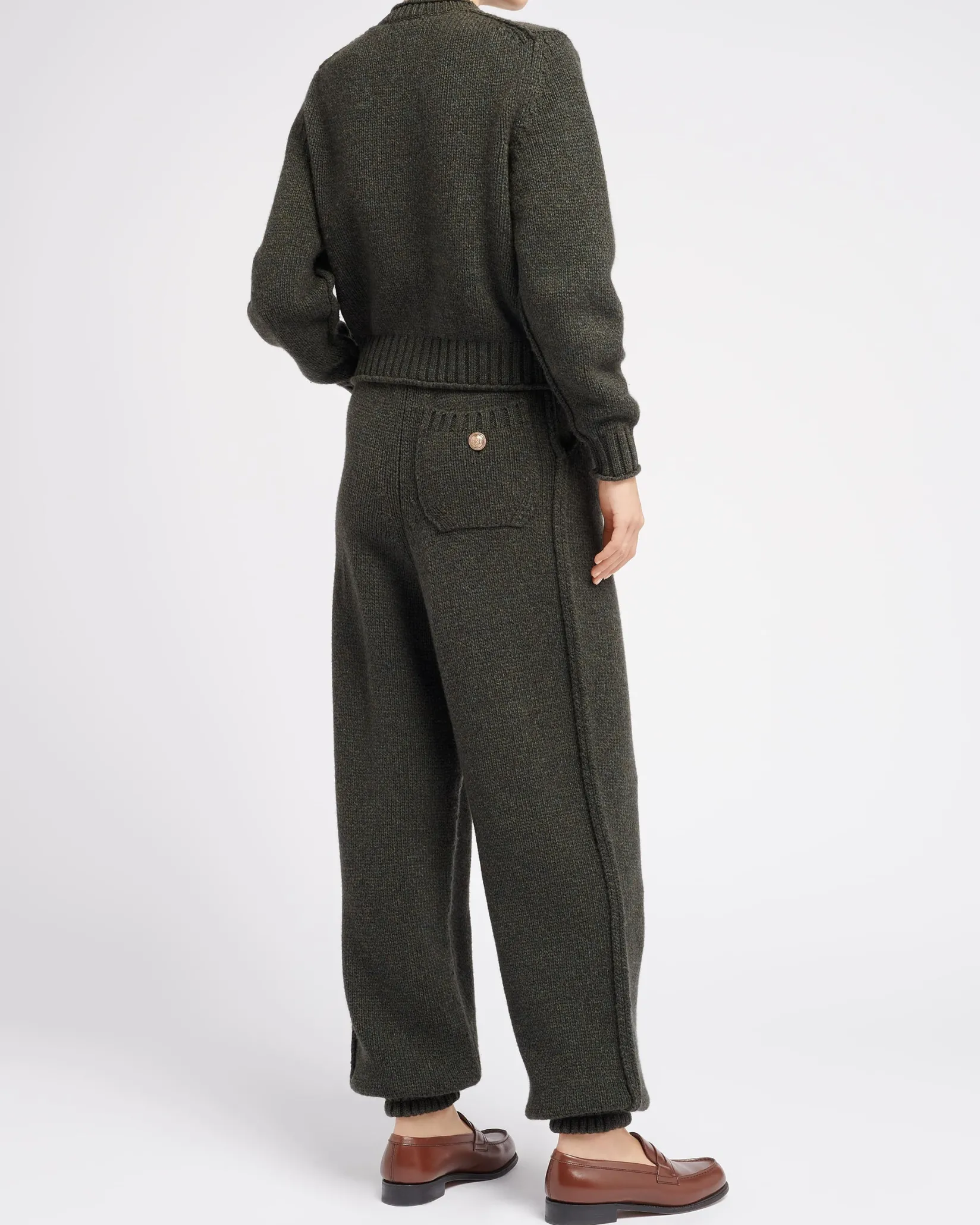 Women Barrie Trousers in chunky cashmere