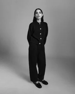 Women Barrie Trousers in chunky cashmere